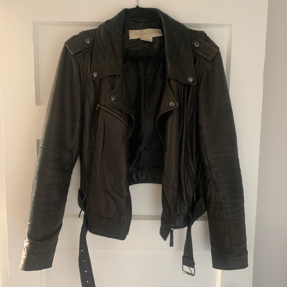 Treasure & Bond leather jacket
